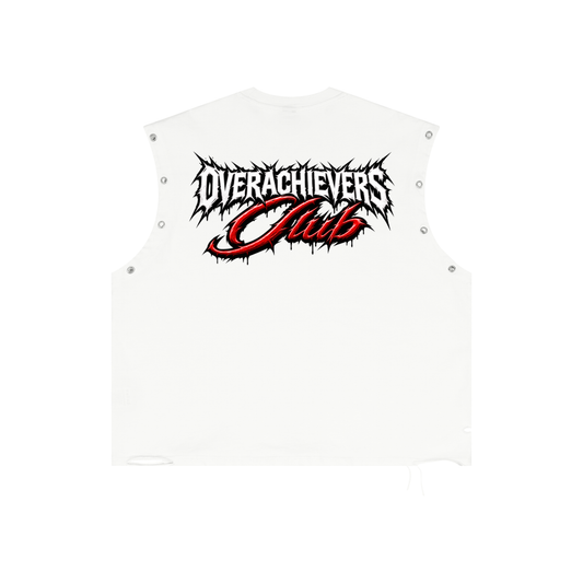 Biggie' Distressed Grommet Eyelet Tank Top
