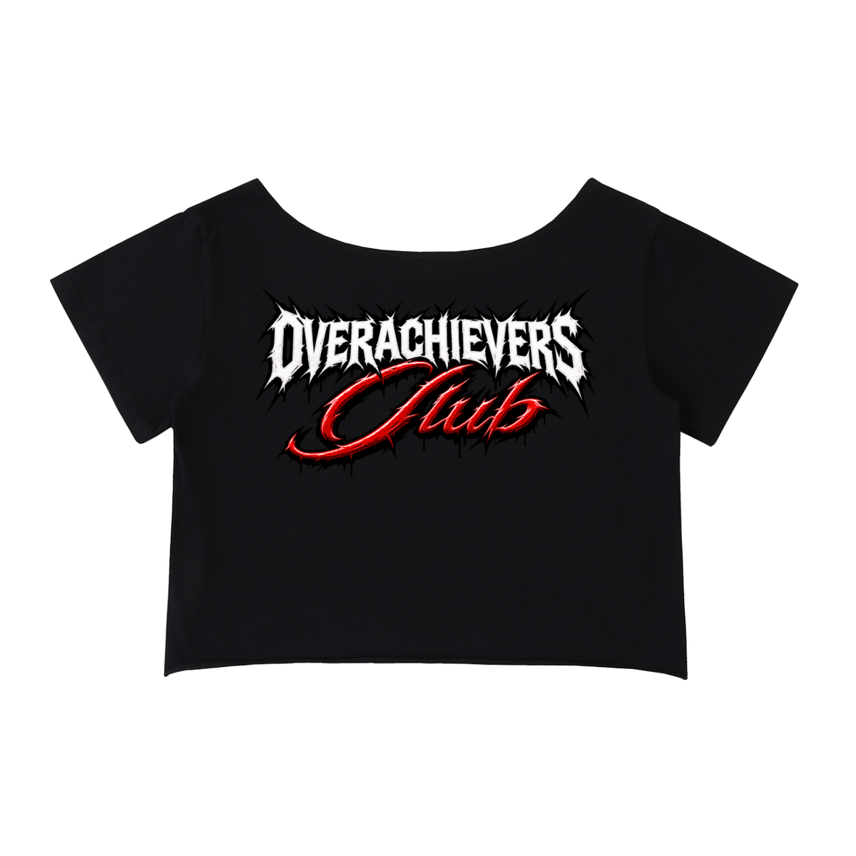 Kanye' Off-Shoulder Rolled Hem T-Shirt