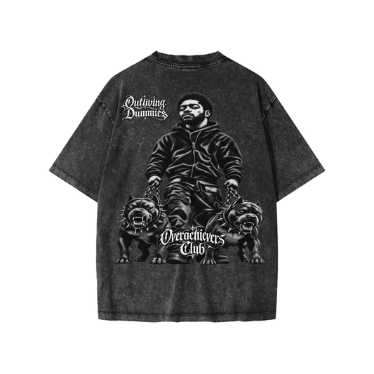 Overachievers Club' Snow Washed Kids' T-Shirt & Shorts