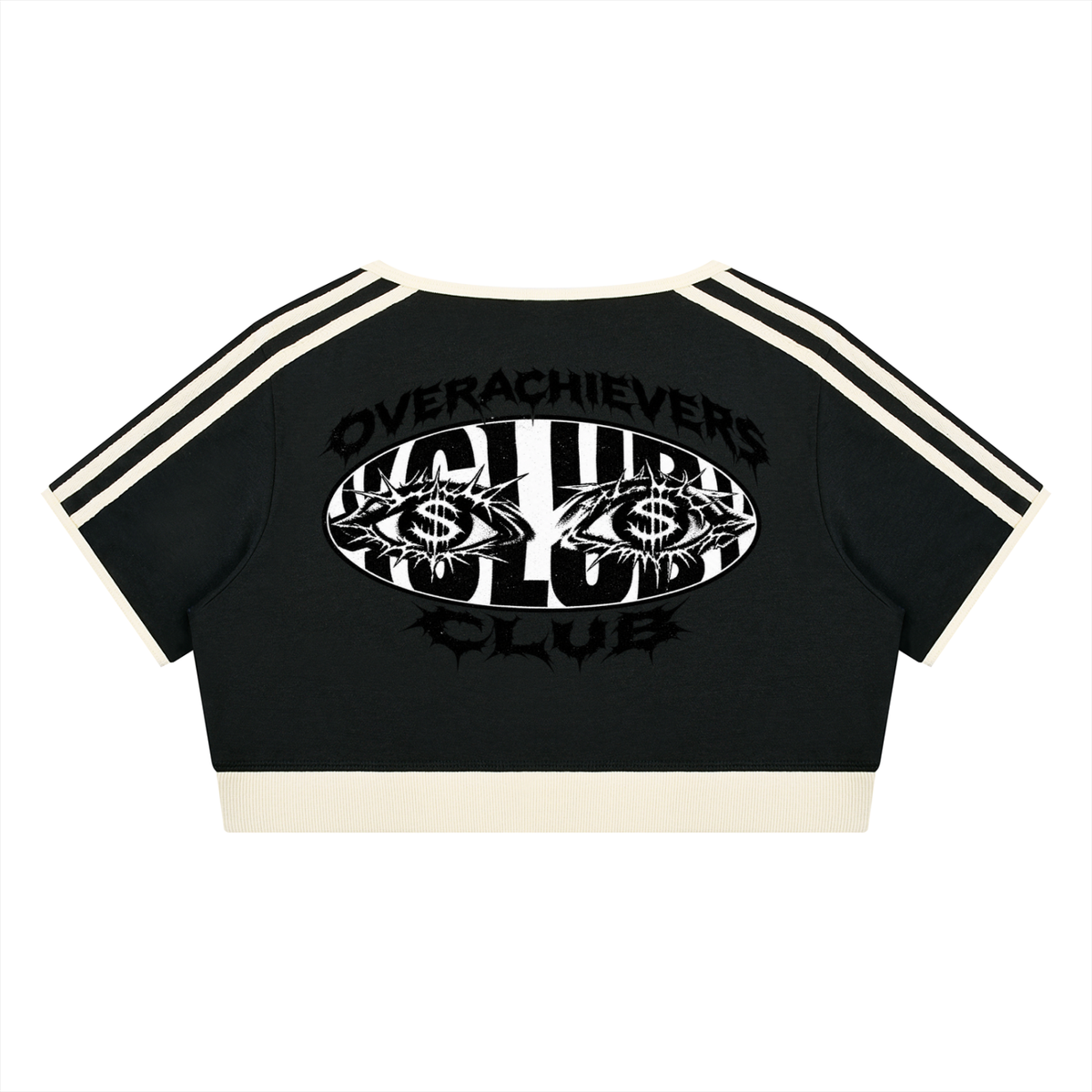 Overachievers Club' Women’s Ringer Crop T-Shirt