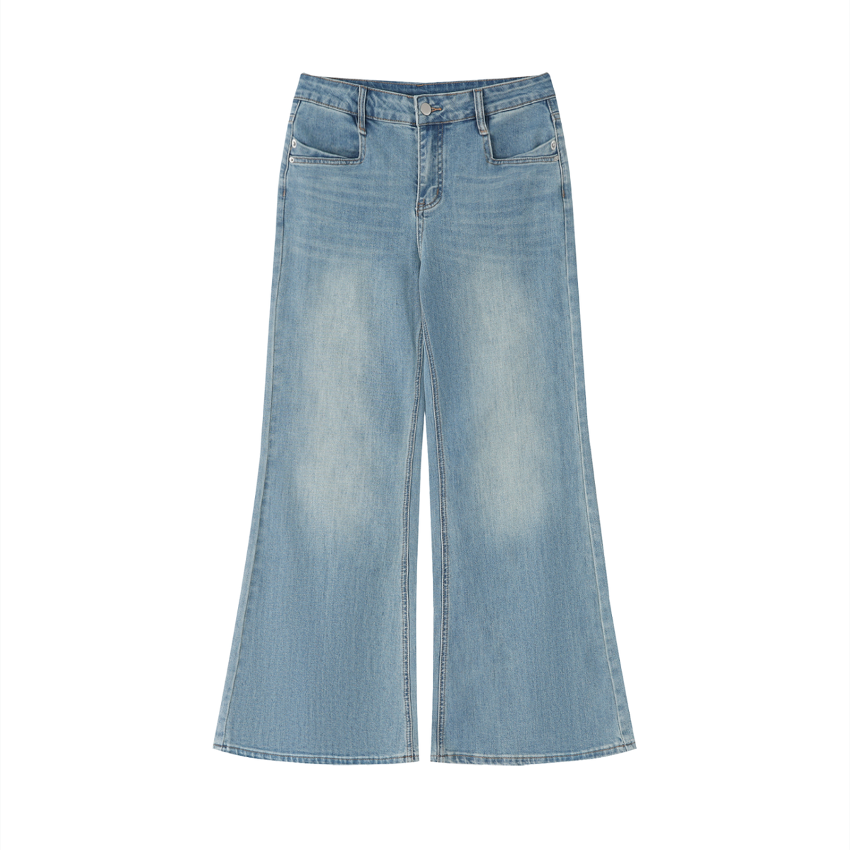 Women's Vintage Wash Flared Jeans