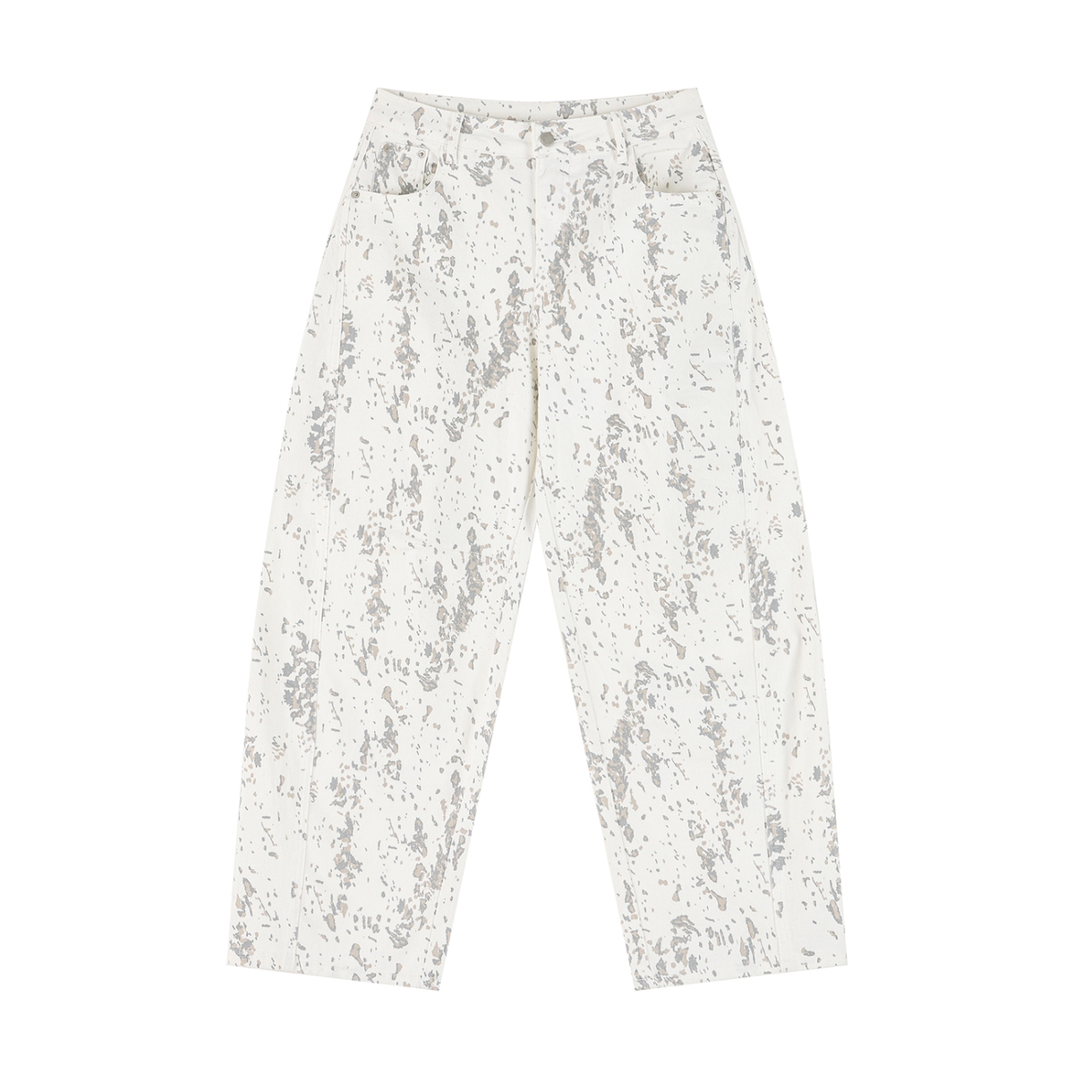 Women's Splatter Barrel Jeans