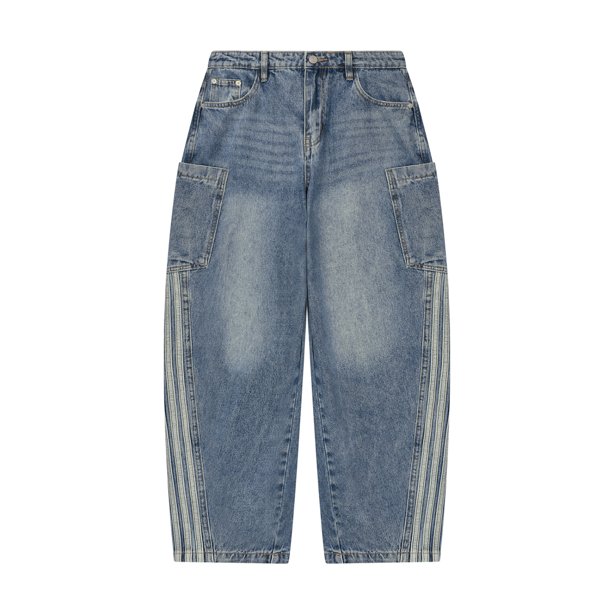 Women's Vintage Wash Barrel Jeans