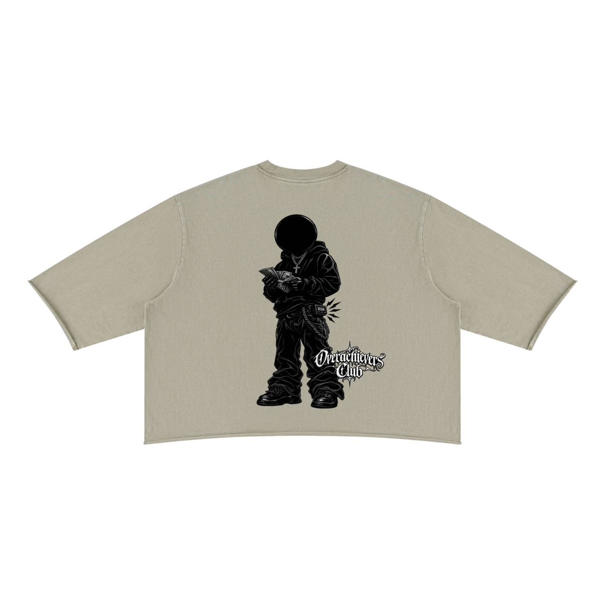 Overachievers Club' Mineral Wash Boxy T-Shirt