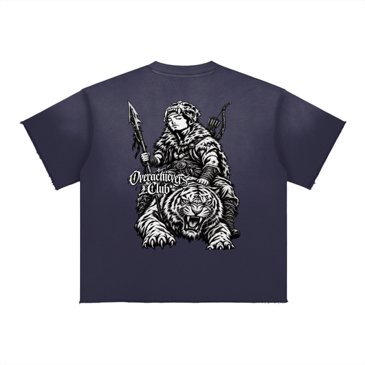 Overachievers Club' Sun Fade Raw Edge T-Shirt & Shorts