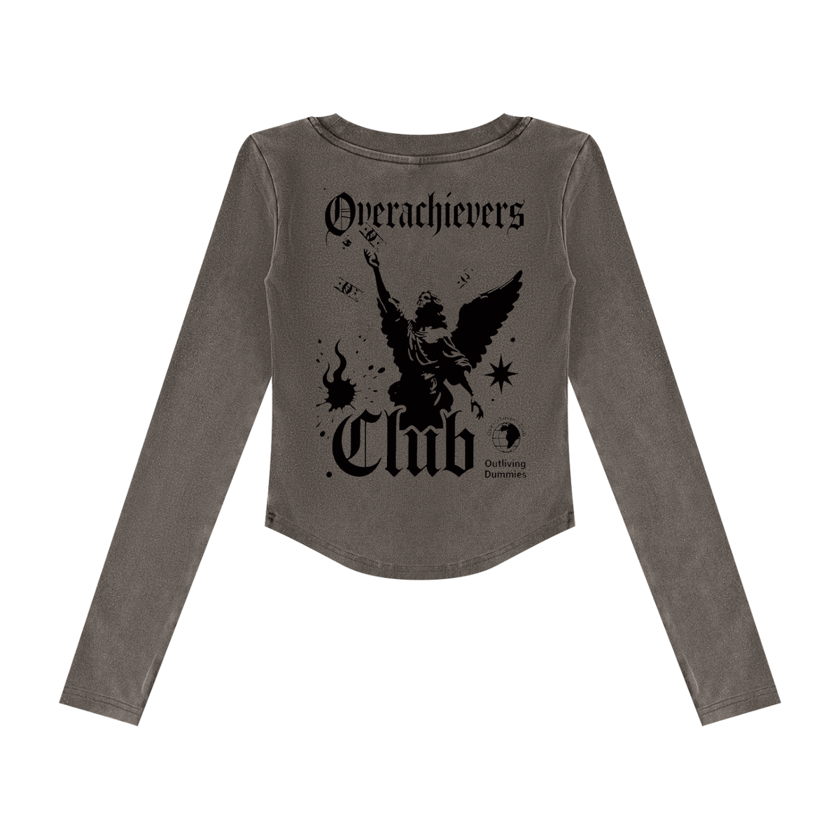 Overachievers Club' Women’s Vintage Wash Crop T-Shirt