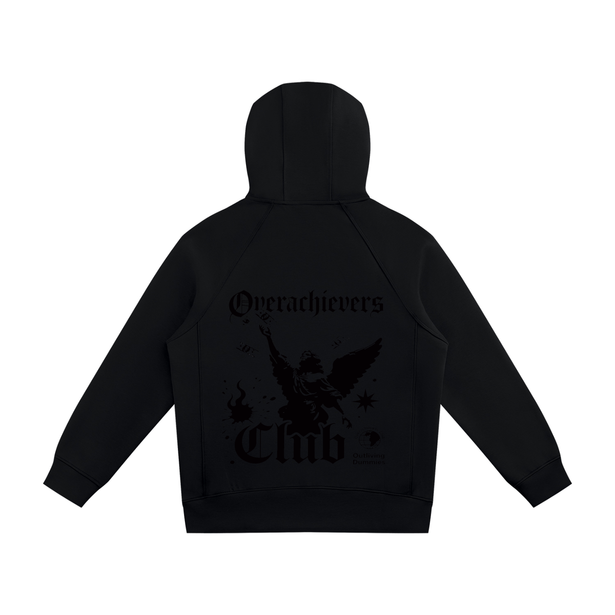 Overachievers Club' Raglan Full Zip Hoodie