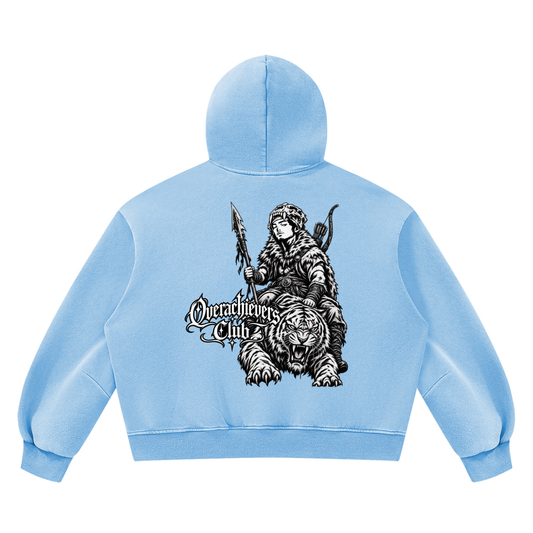 Overachievers Club' Vintage Wash Boxy Fleece Hoodie & Sweatpant