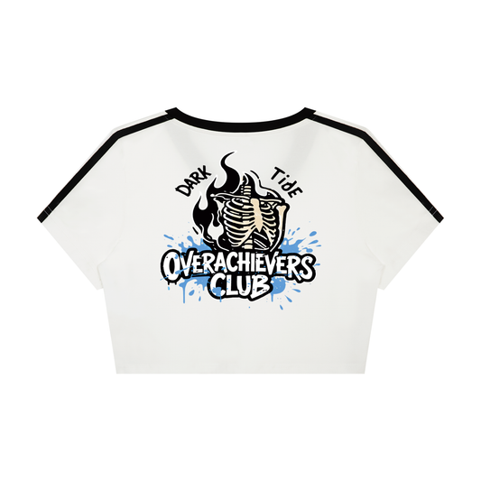 Overachievers Club' Women’s Slim Fit Color Block T-Shirt