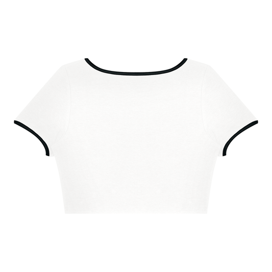 Overachievers Club' Women's Ringer Crop T-Shirt