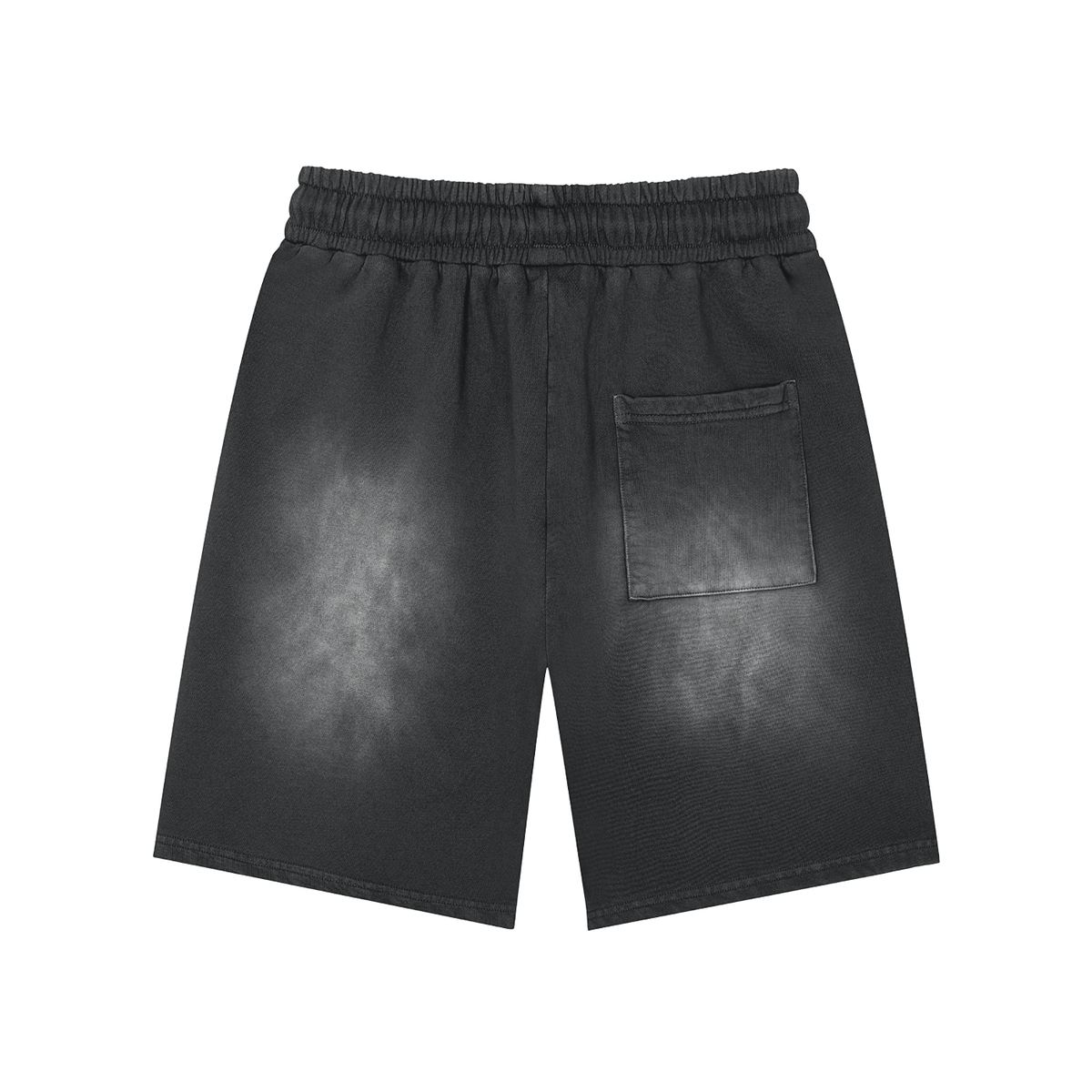 Overachievers Club' Rectangle Patch Monkey Washed Shorts