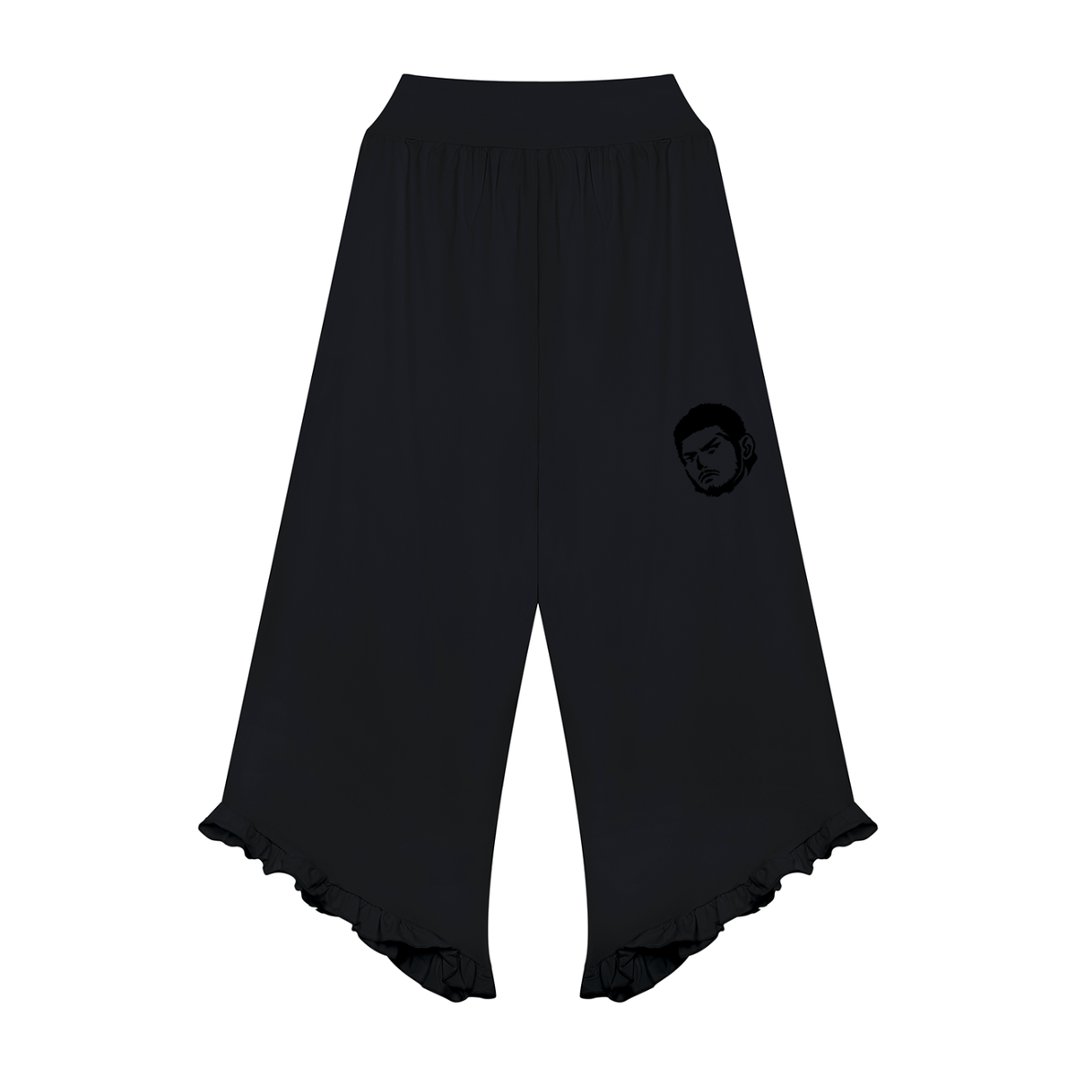 Women’s Ruched Cropped Tube Top & Wide Leg Pants Fit
