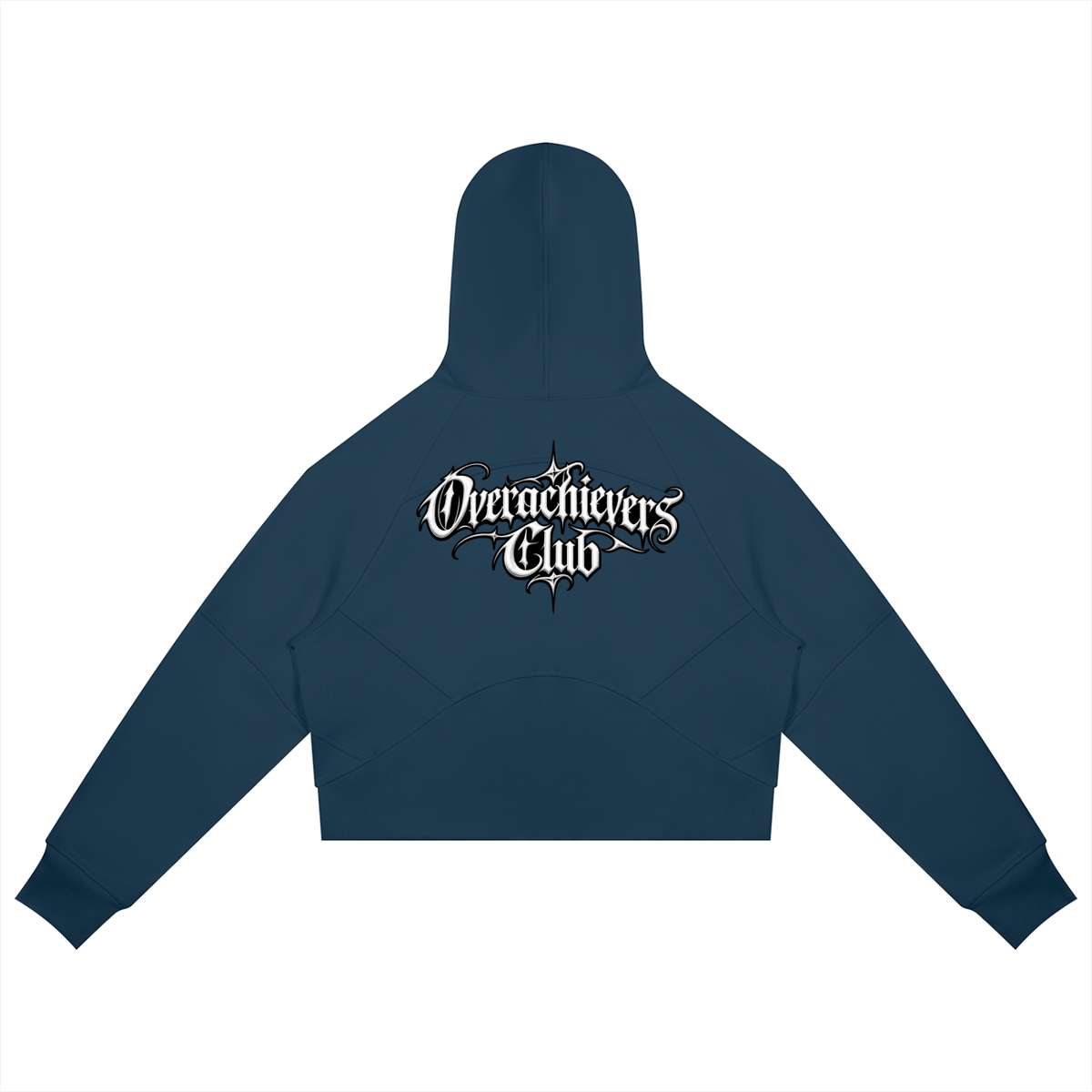 Overachievers Club' Cropped Zip-Through Hoodie & Sweatpants