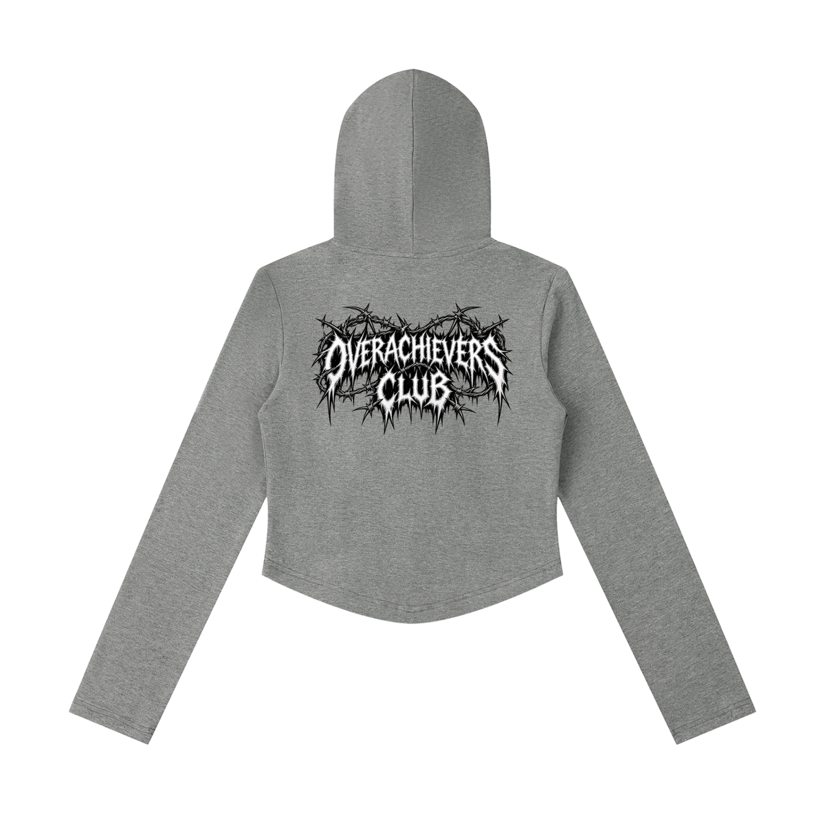 Overachievers Club' Women's Slim Cropped Full Zip Hoodie