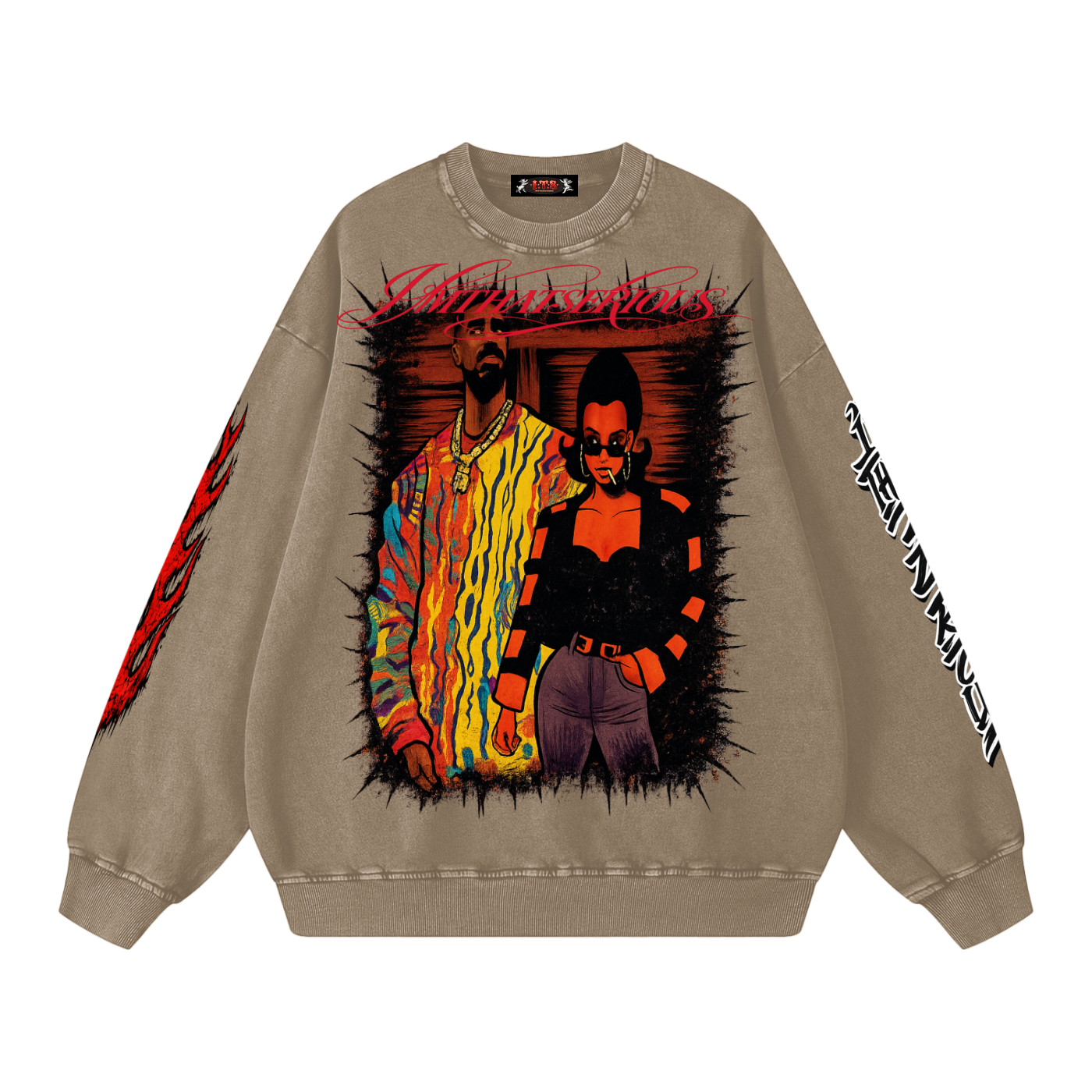 Snow Washed Oversized Sweatshirt