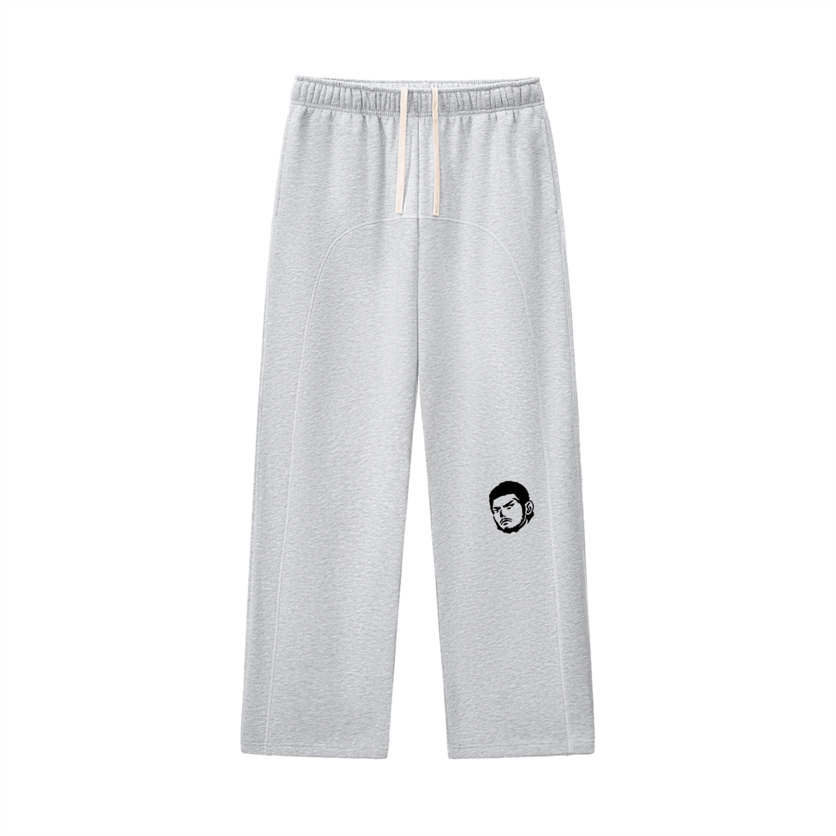 Overachievers Club' Contrast-Stitched Boxy Fleece Zip Hoodie & Sweatpant