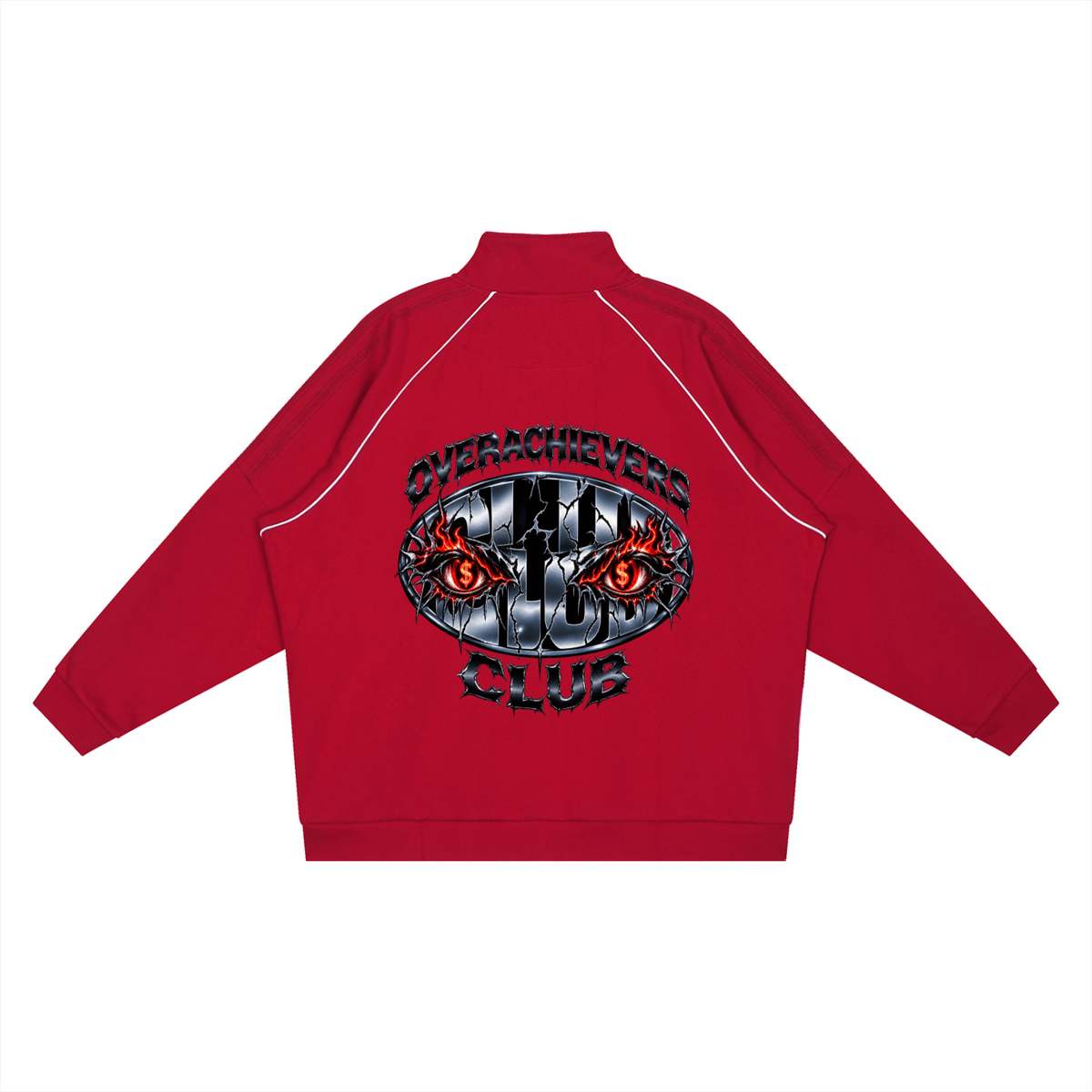 Overachievers Club' Reflection Striped Raglan Sleeve Jacket & Sweatpant