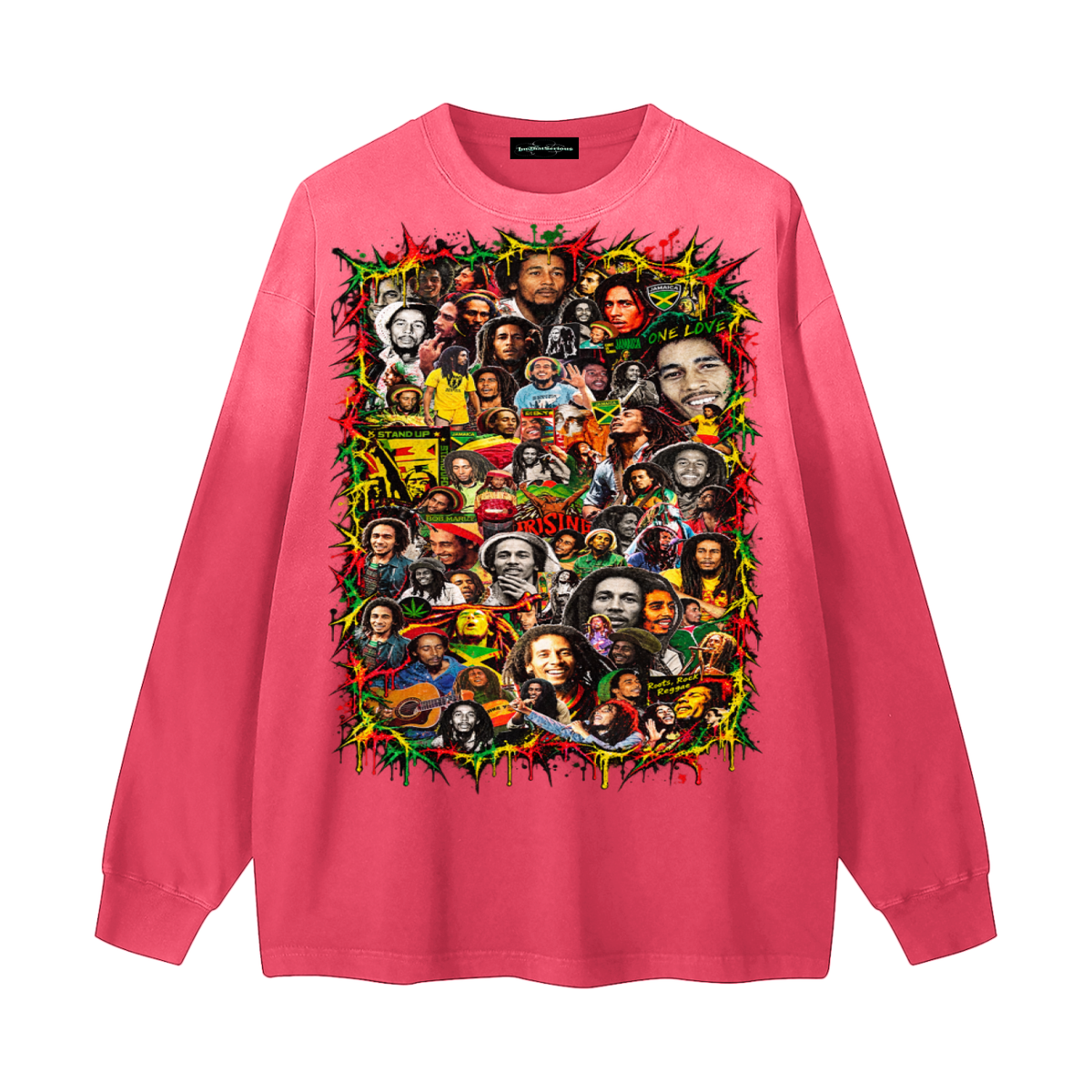 Marley' Gradient Washed Long Sleeve T-Shirt