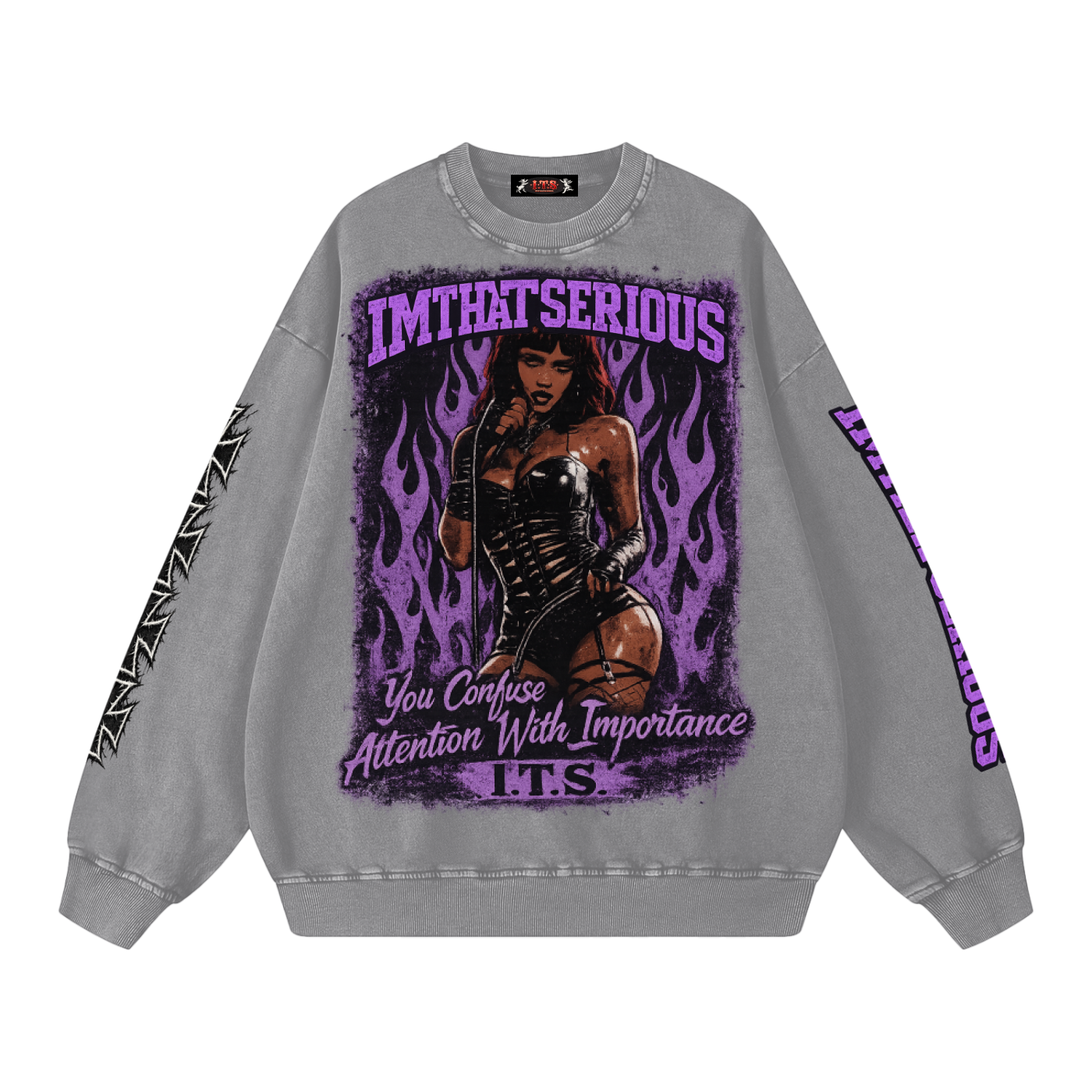 Snow Washed Oversized Sweatshirt