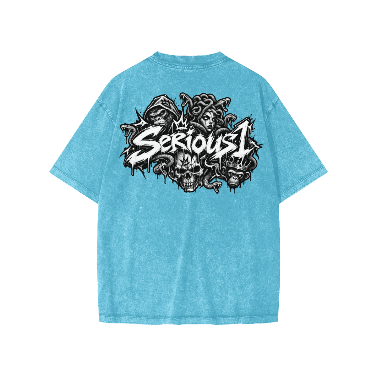 Serious1' Snow Washed Kids' T-Shirt & Shorts Fit