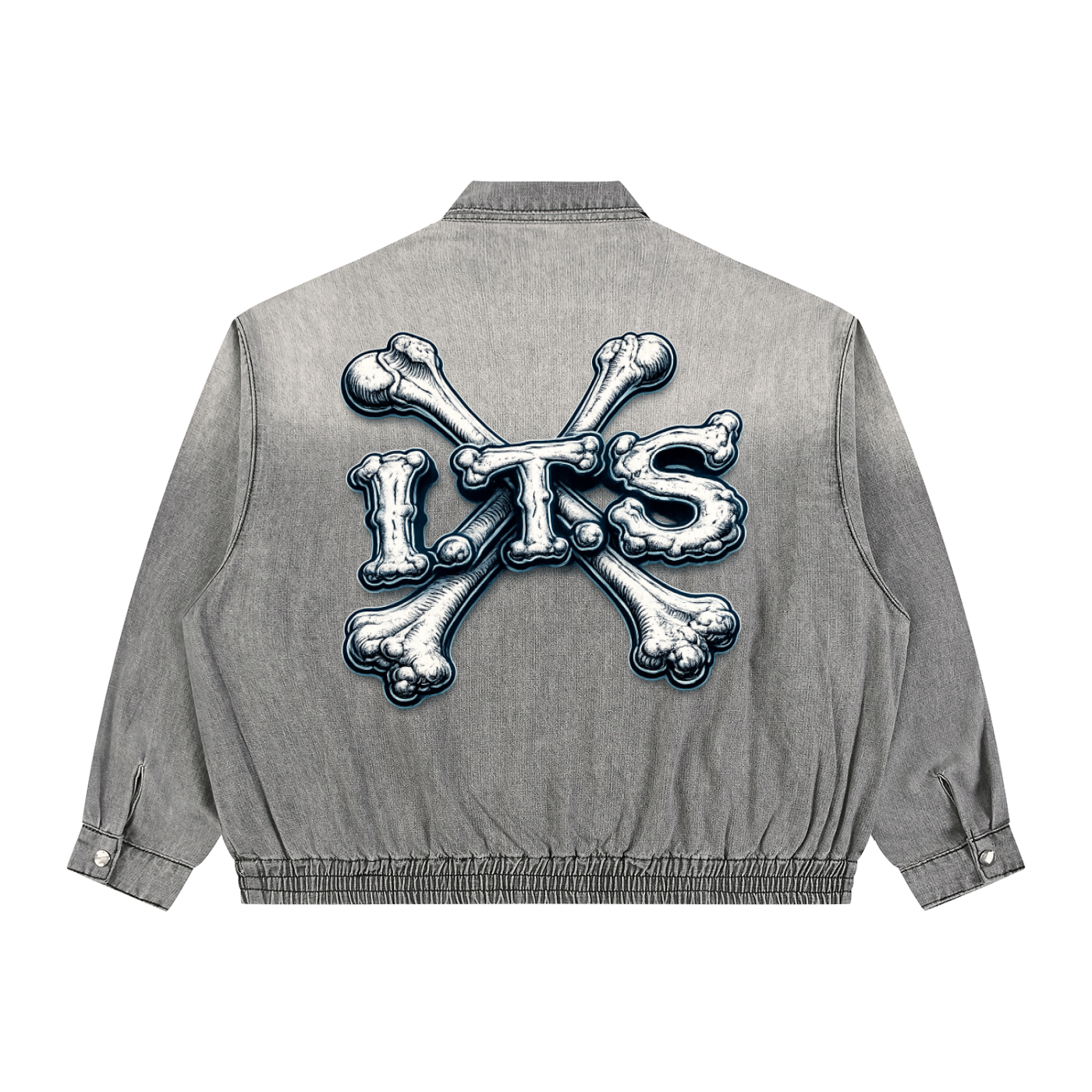 Bones' Vintage Wash Full-Zip Denim Jacket
