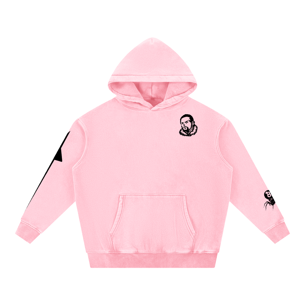 Overachievers Club' Snow Wash Fleece Oversize Hoodie