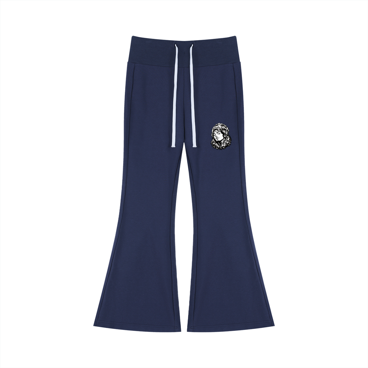 Overachievers Club' Women’s Slim Crop Full Zip Hoodie & Flared Leg Pants