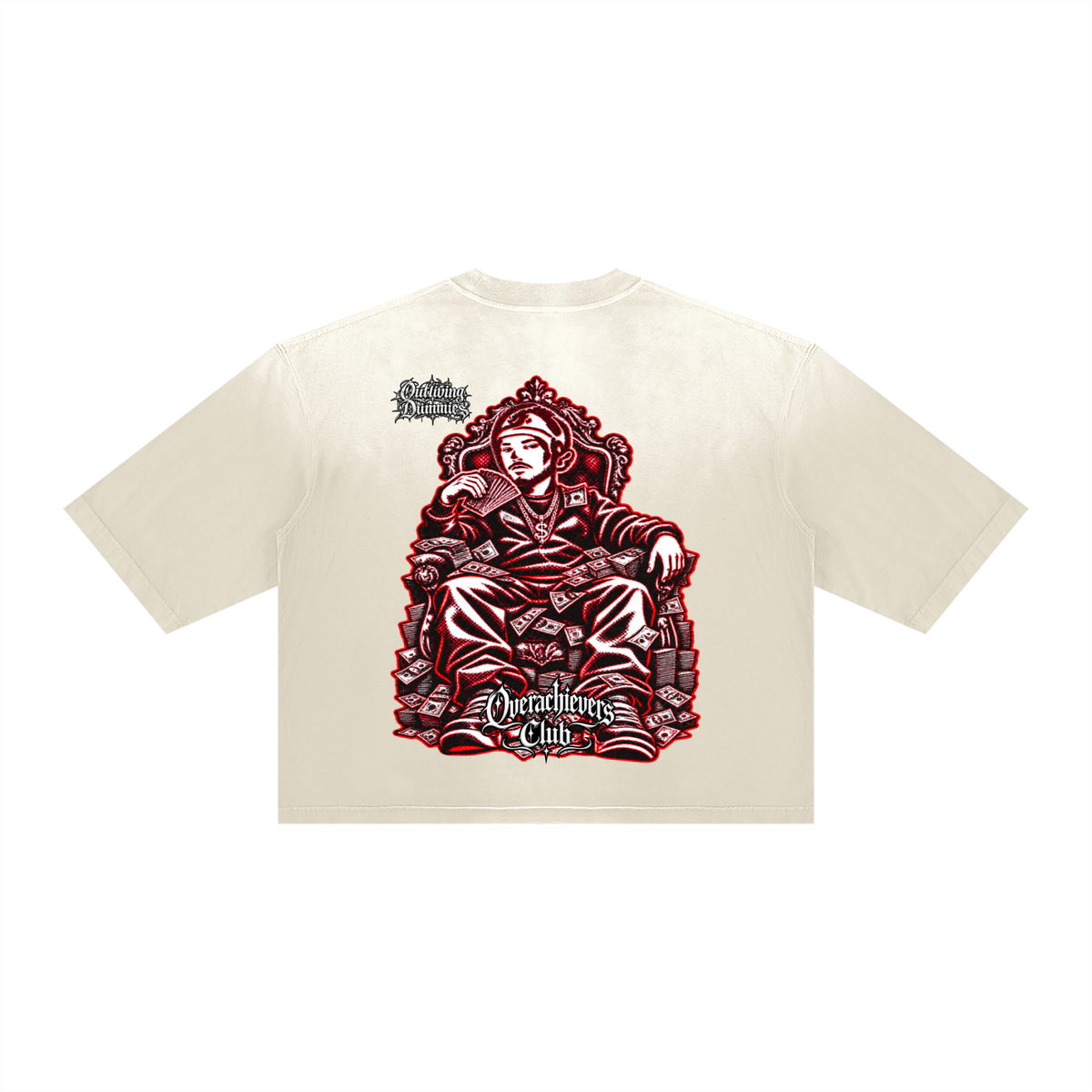 Overachievers Club' Vintage Wash Sunfade Boxy T-Shirt