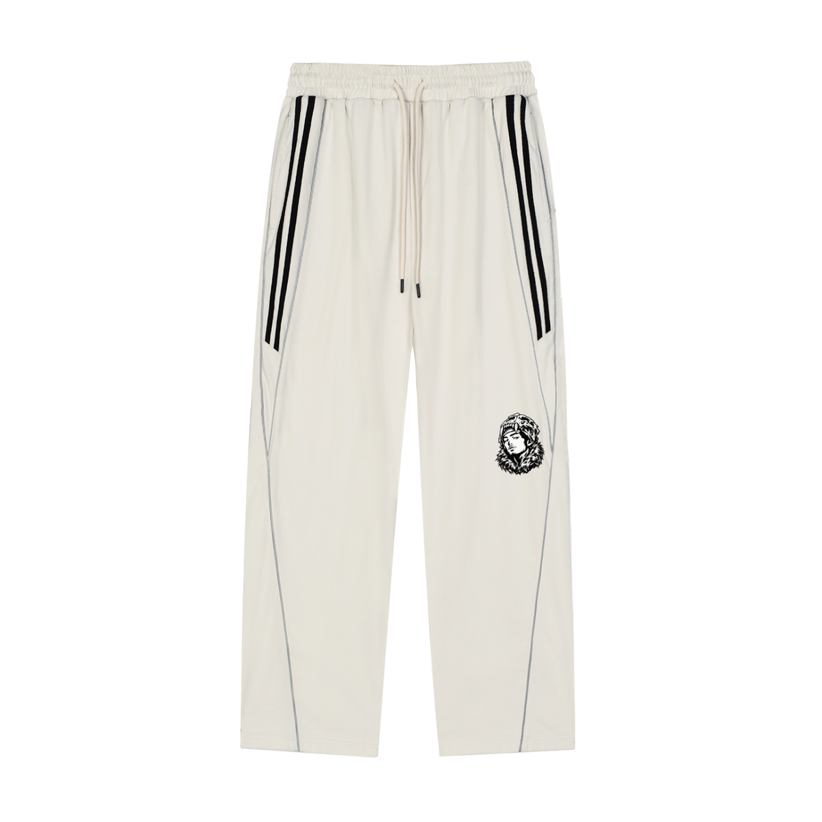 Overachievers Club' Reflection Striped Raglan Jacket & Sweatpants