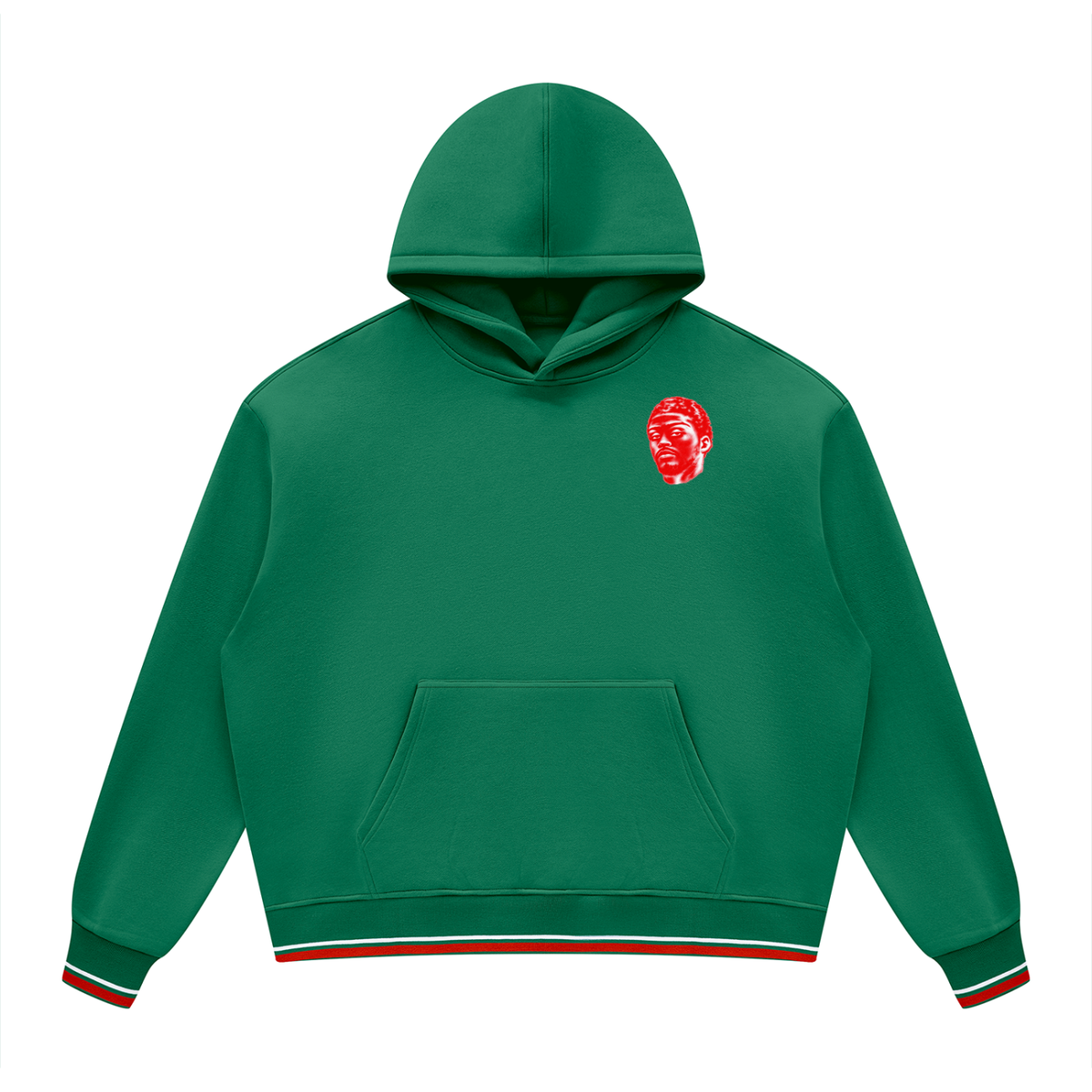 Overachievers Club' Oversized Color Block Fleece Hoodie