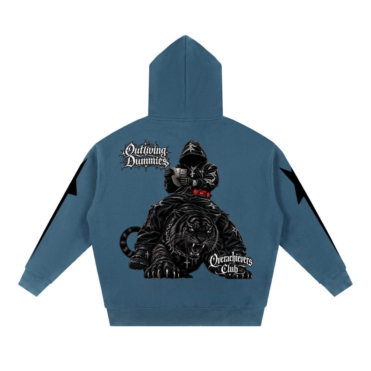 Overachievers Club' Oversized Boxy Fleece Hoodie, Sweatshirt, Sweatpant & Shorts Fit