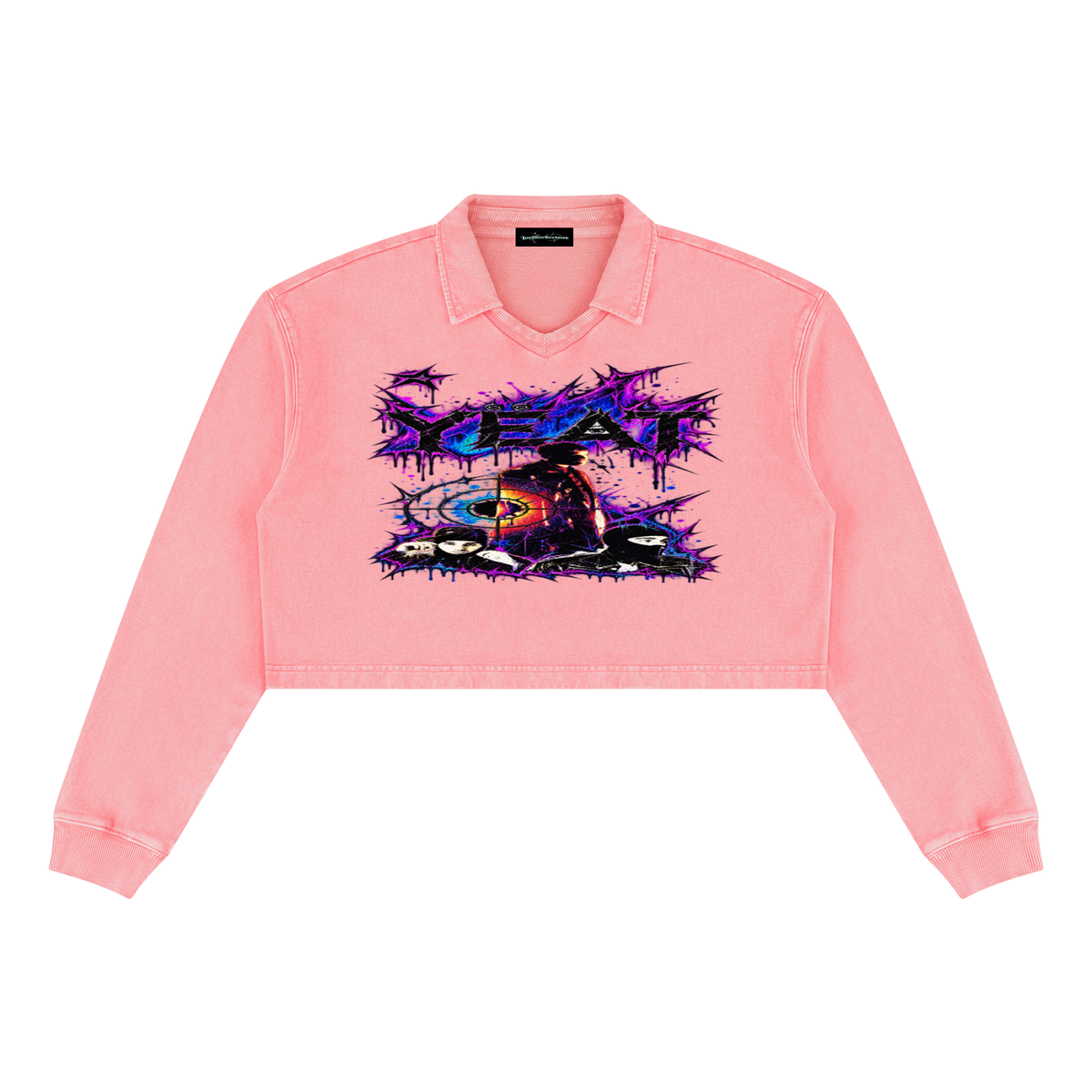 Yeat' Women’s Vintage Wash Crop Sweatshirt