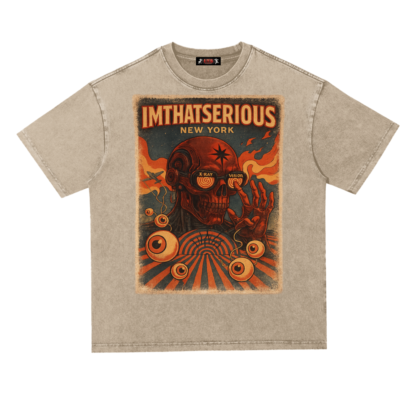 Snow Washed Heavyweight Oversize T-Shirt
