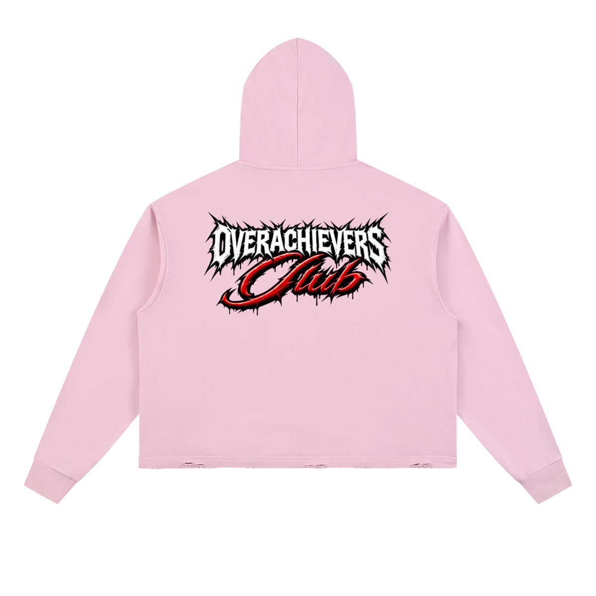 Nas' Vintage Washed Frayed-Hem Hoodie