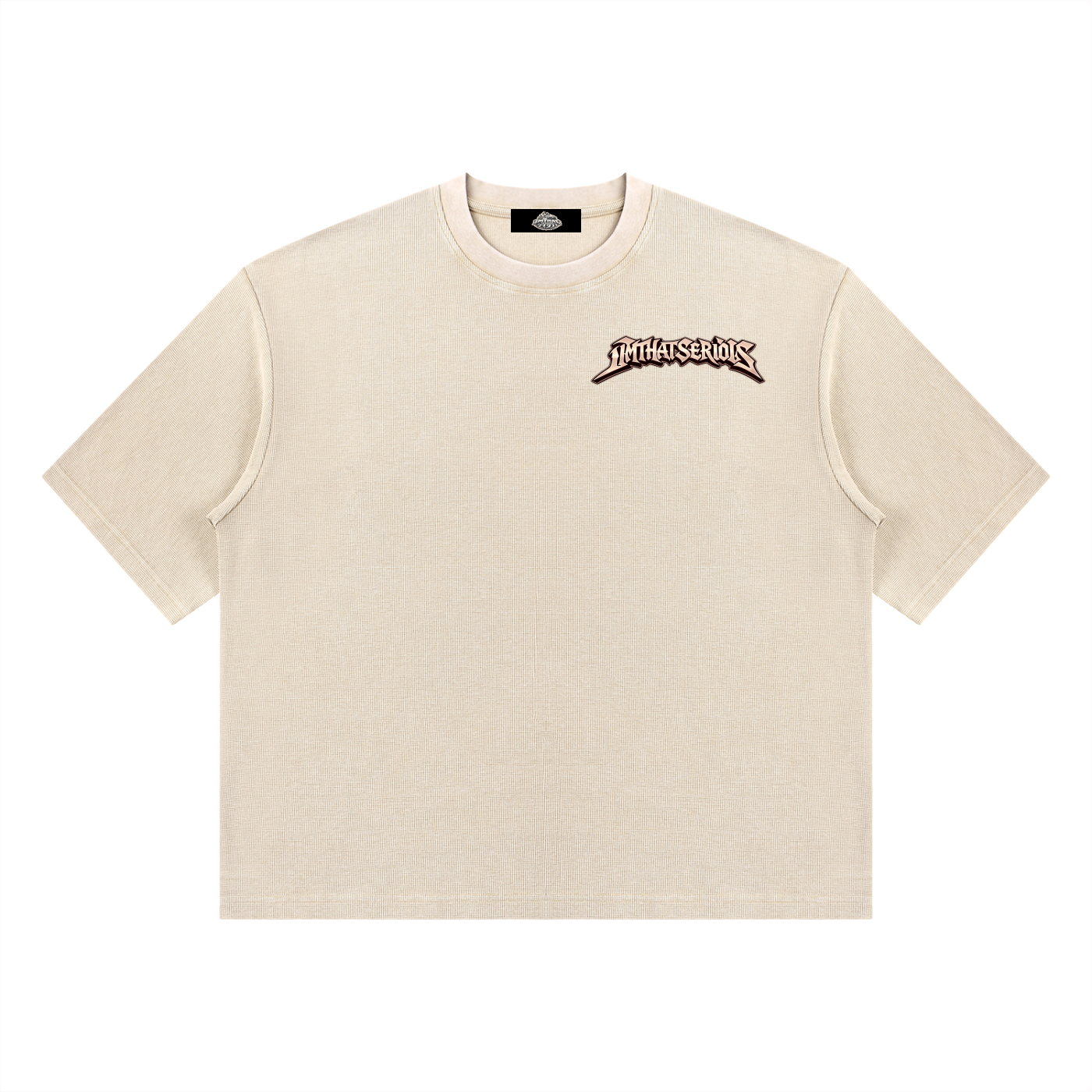 Unisex Mineral Wash Waffle Boxy T-Shirt