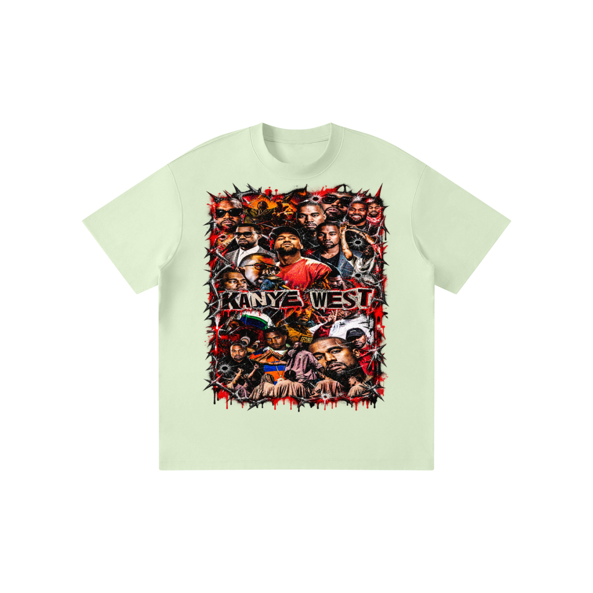 Camiseta de cuello redondo para niños Kanye'