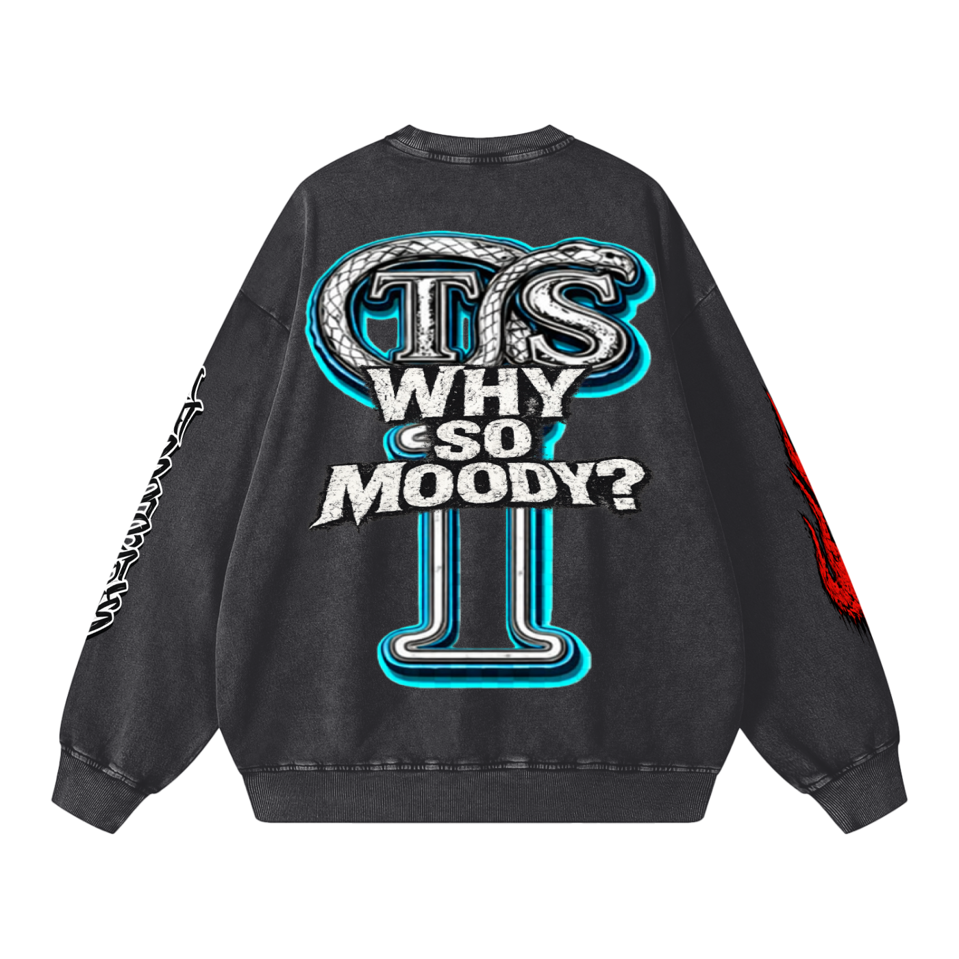 Snow Washed Oversized Sweatshirt