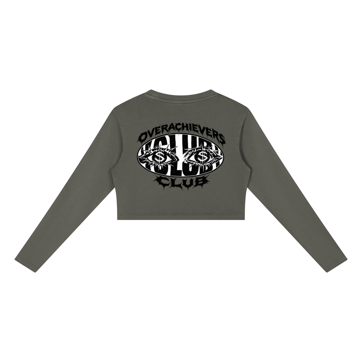 Overachievers Club' Women's Mineral Wash Crop Sweatshirt