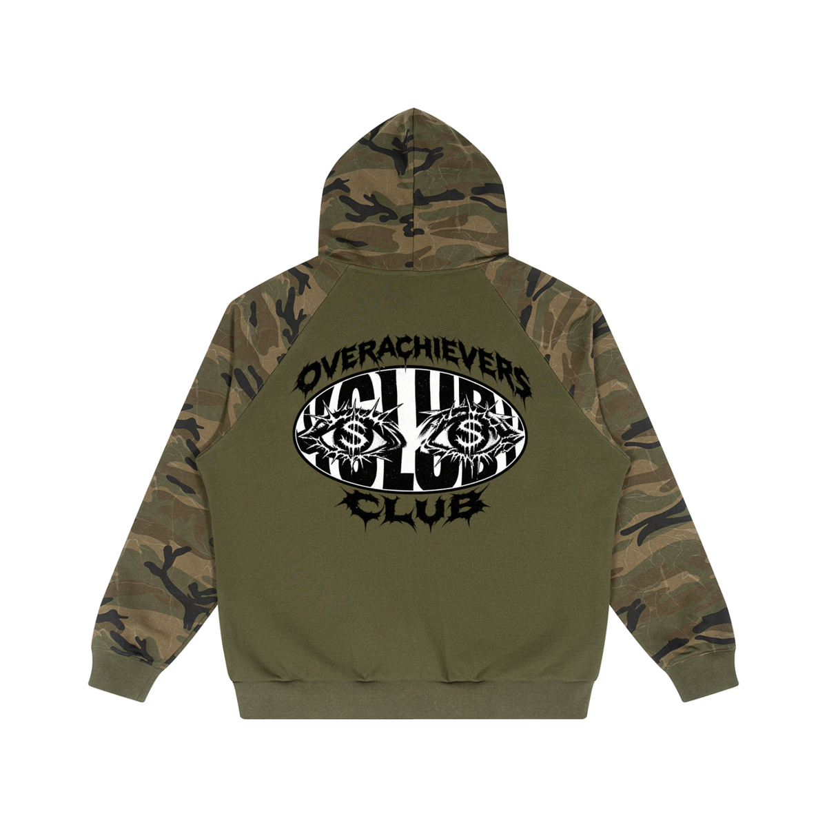 Camo-Splice Raglan Hoodie