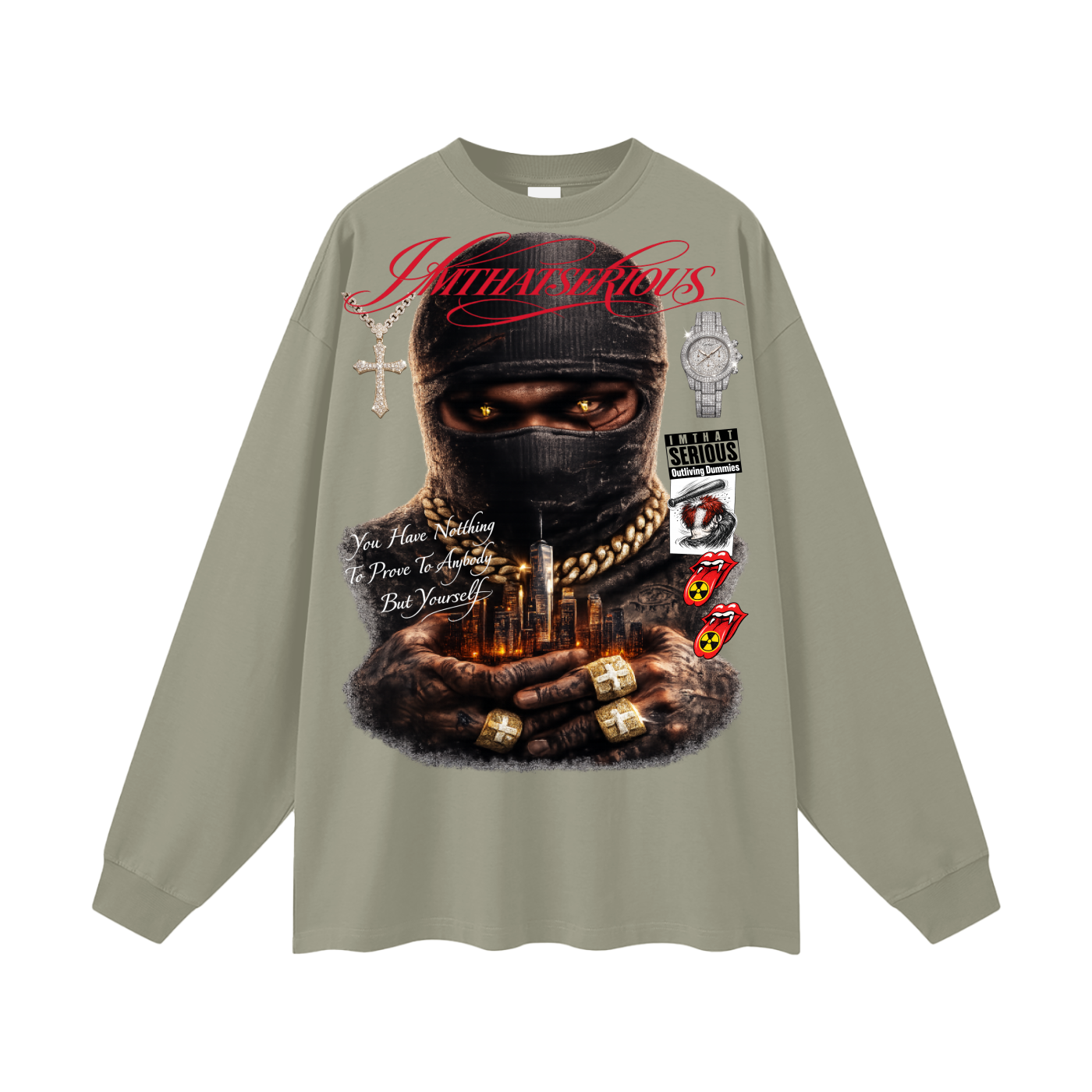 Oversized Unisex Long Sleeve T-Shirt