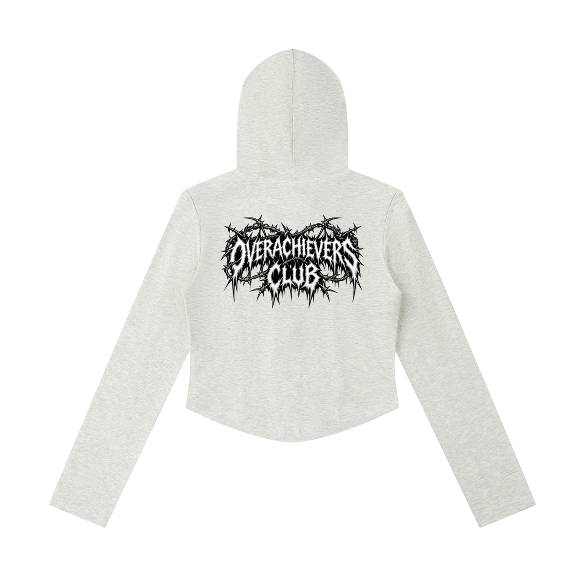 Overachievers Club' Women's Slim Cropped Full Zip Hoodie