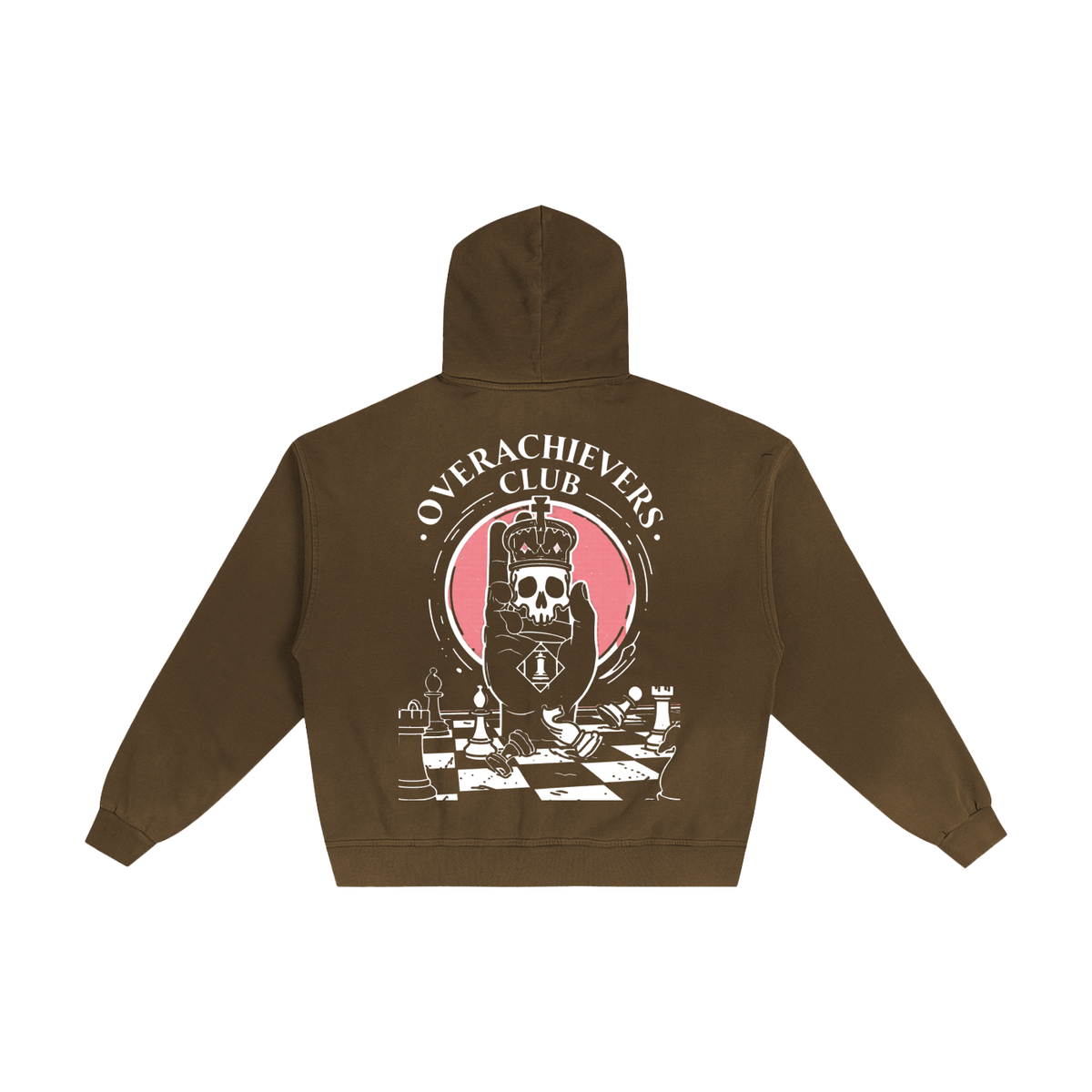 Overachievers Club' Hand-Frayed Sunfade Zip Hoodie
