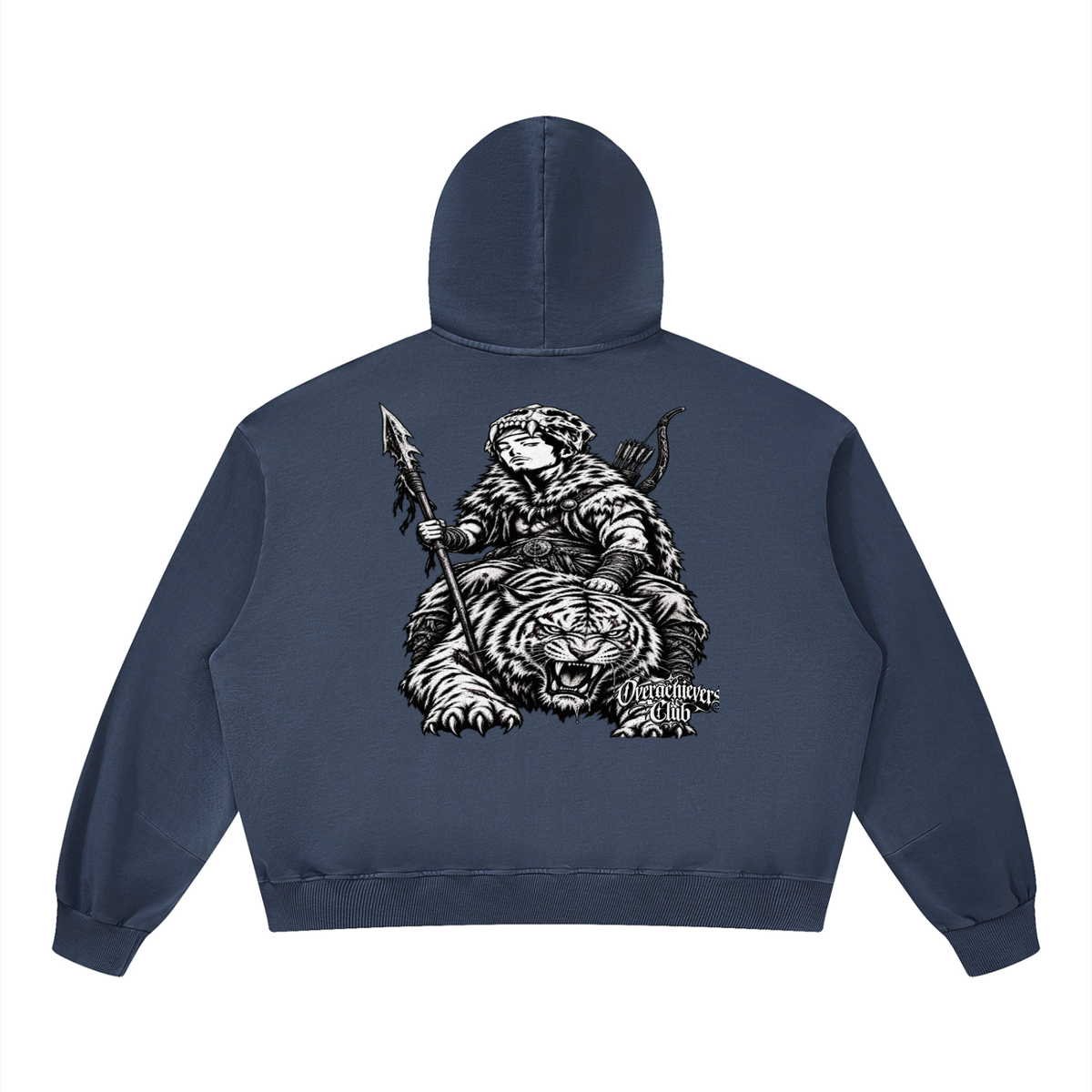 Overachievers Club' Boxy Vintage Washed Hoodie, Sweatpant & Sweatshirt Fit