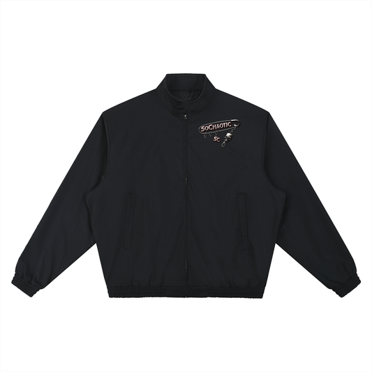 SoChaotic’ Stand Collar Bomber Jacket