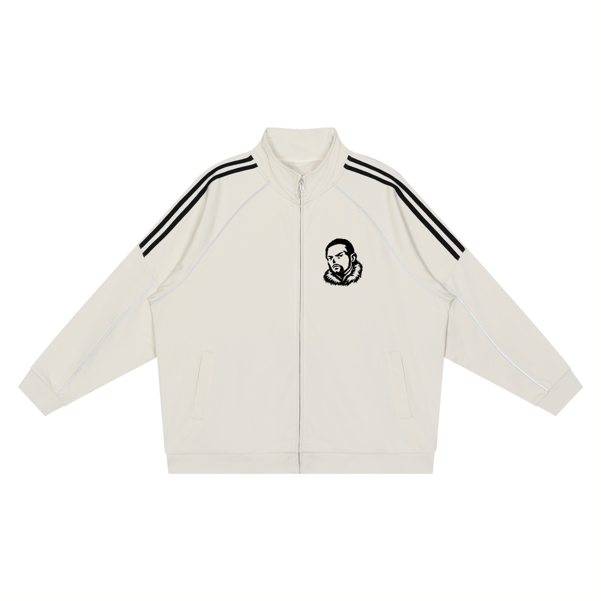 Overachievers Club' Reflection Striped Raglan Jacket & Sweatpants