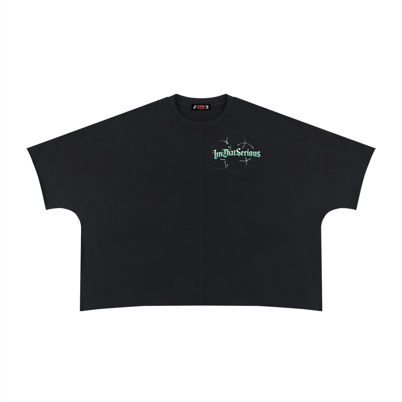 Unisex Heavyweight Boxy Raw Edge T-Shirt