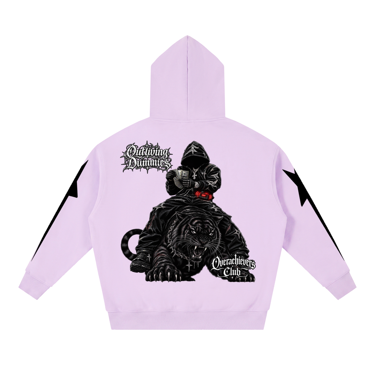 Overachievers Club' Oversized Boxy Fleece Hoodie, Sweatshirt, Sweatpant & Shorts Fit