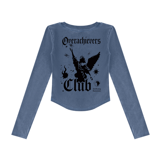 Overachievers Club' Women’s Vintage Wash Crop T-Shirt