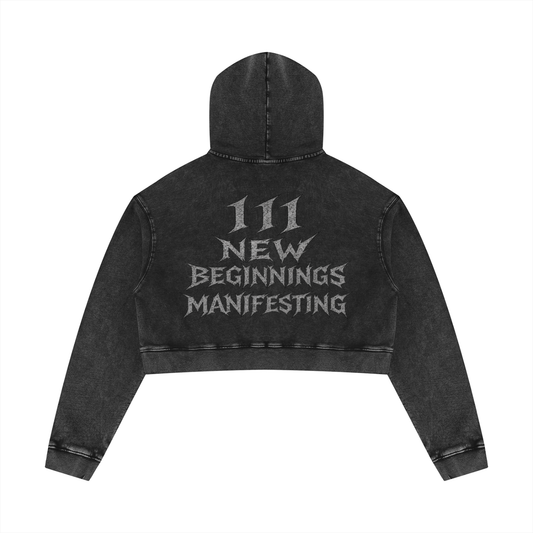 Alicia Keys' Mineral Washed Crop Hoodie & Sweatpant Tracksuit