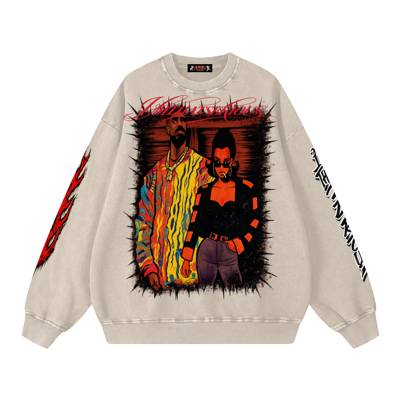 Snow Washed Oversized Sweatshirt